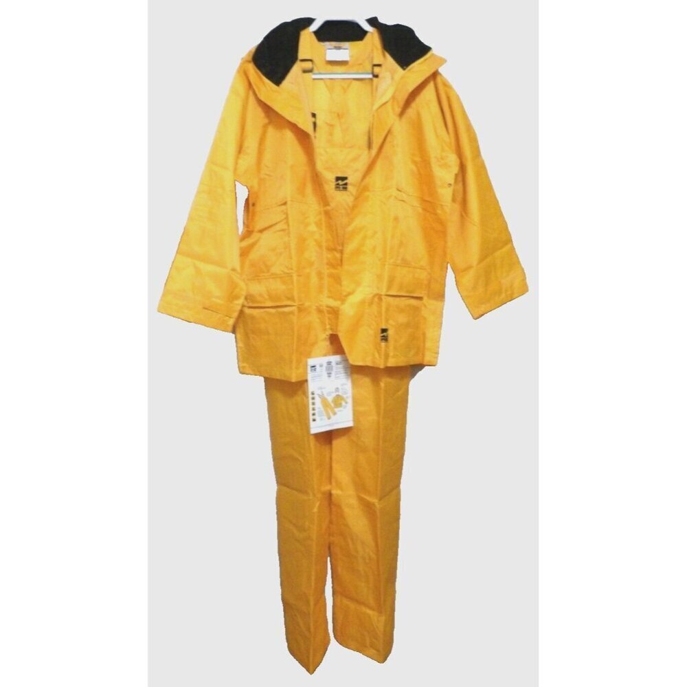 OPEN ROAD Rip Stop 150D waterproof polyester overalls & jacket men's size L, NEW